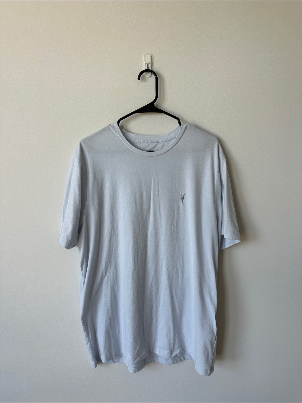 AllSaints Pale Blue Crew Neck Tee